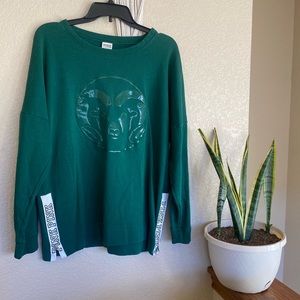 Colorado State University VS Pink Rams Oversized Sweatshirt - Size M